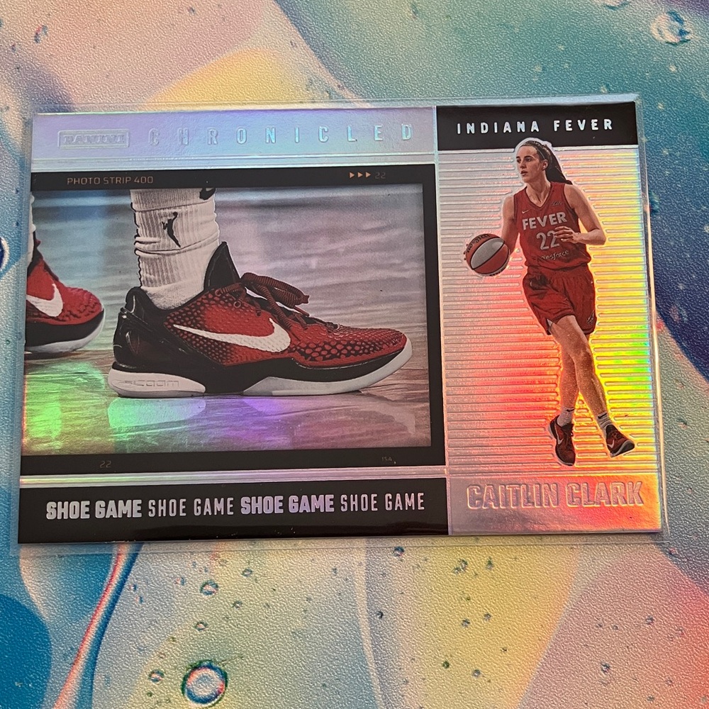 Caitlin Clark Indiana Fever Holographic shoe game Card - WNBA
